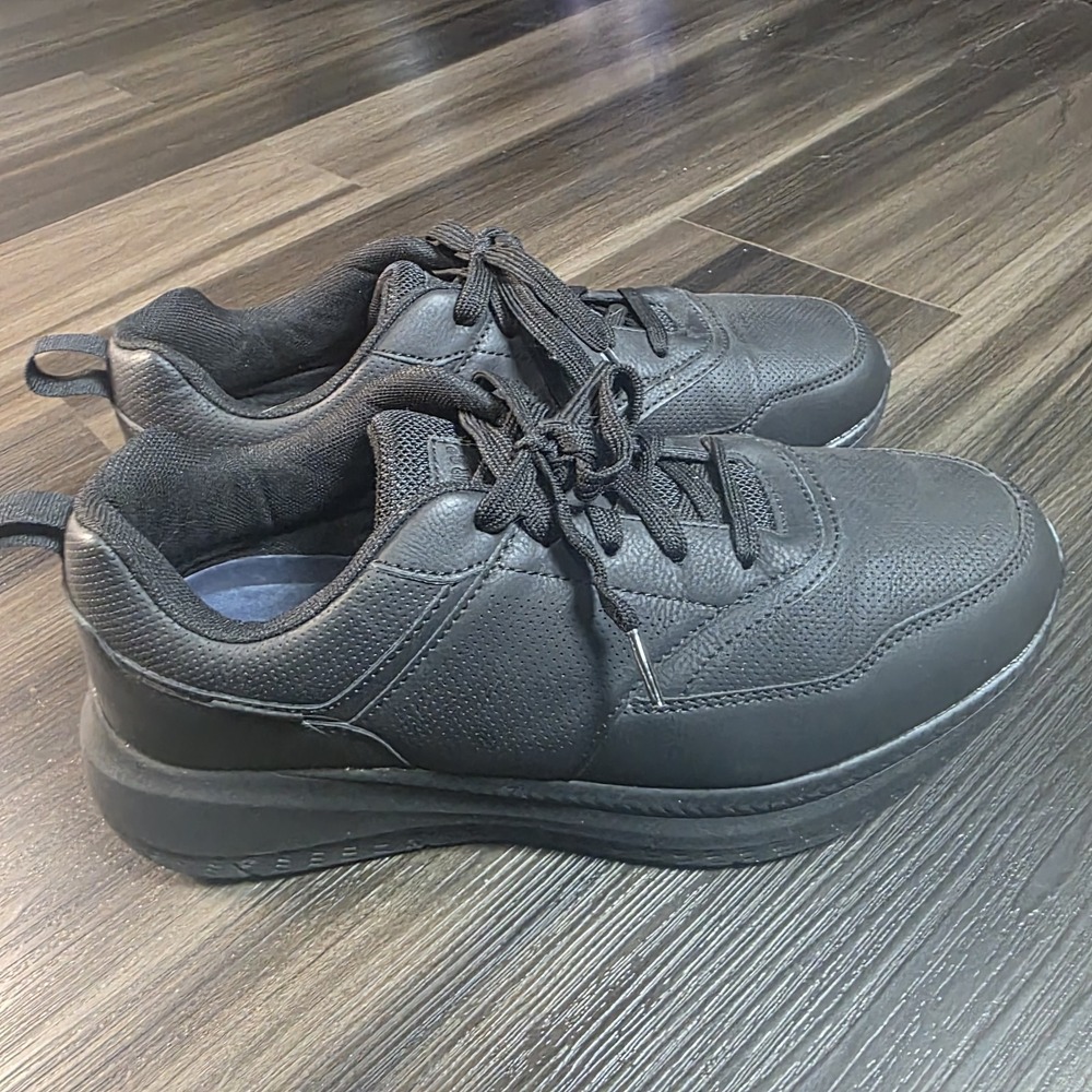 Dockers Men's Comfort Walking Work Shoes Black Lace Up Sneakers Size 9W 9 Wide - Picture 4 of 10